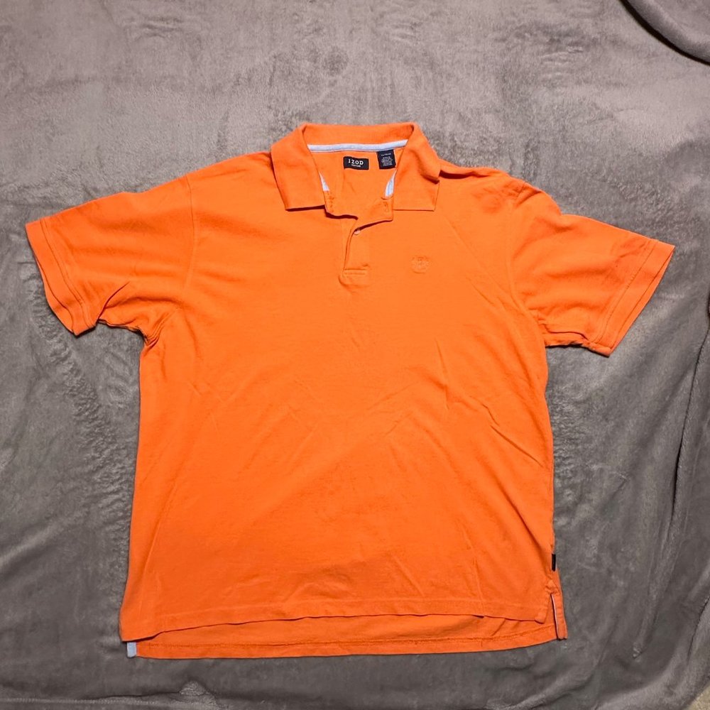 Orange Izod Polo Size XL